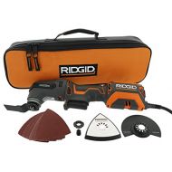 Ridgid R28602 JobMax 4 Amp Corded Multi Tool with Replaceable Heads (Sander Head, Sanding Pads, Crescent Saw and 1 1/8“ Wood Cutting Blade Included)