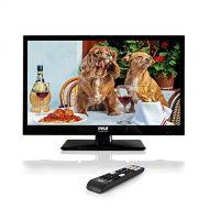 Pyle 18.5-Inch 1080p LED TV | Ultra HD TV | LED Hi Res Widescreen Monitor with HDMI Cable RCA Input | LED TV Monitor | Audio Streaming | Mac PC | Stereo Speakers | HD TV Wall Mount