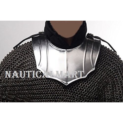  NAUTICALMART LARP Fantasy Armor Steel Gorget Medieval Costume