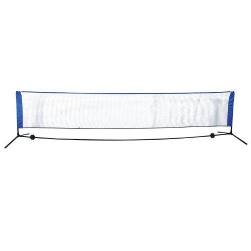  OASIS FOX 13.8 FT Long Portable Badminton Volleyball Tennis Net Stand for Family Sport Outdoor Games,Black & Blue