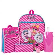 L.O.L. Surprise! L.O.L. Surprise Backpack Combo Set - Girls 6 Piece Backpack Set - L.O.L. Surprise Backpack & Lunch Kit (Hot Pink)