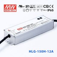 MEAN WELL Meanwell HLG-150H-12A Power Supply - 150W 12V 12.5A - IP65 - Adjustable Output