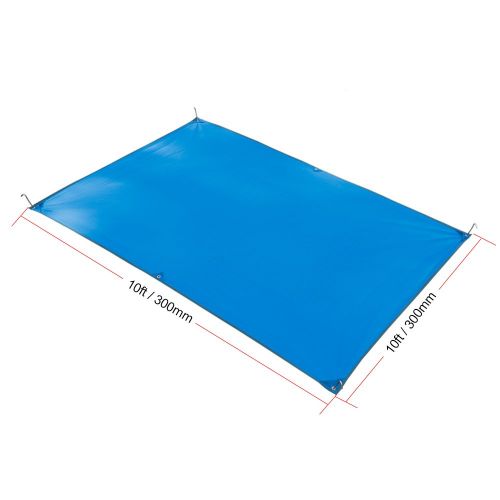  Stansport Rain Tarp DIWUER Hammock Waterproof Cover Tent Shelter Picnic Mat Blanket with Reflective Rope and Stakes for Camping Beach (10x10ft)