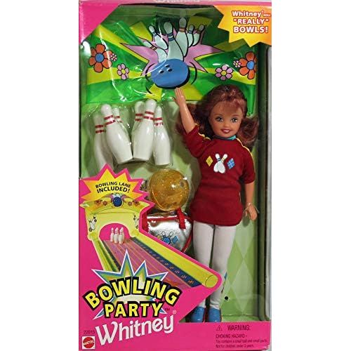 바비 Barbie Bowling Party WHITNEY with Bowling Pins, Ball, Bag and More #22015 (1998)