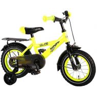 .Volare E&L Cycles Kinderfahrrad Thombike Neon Yellow 12 Zoll mit Ruecktrittbremse
