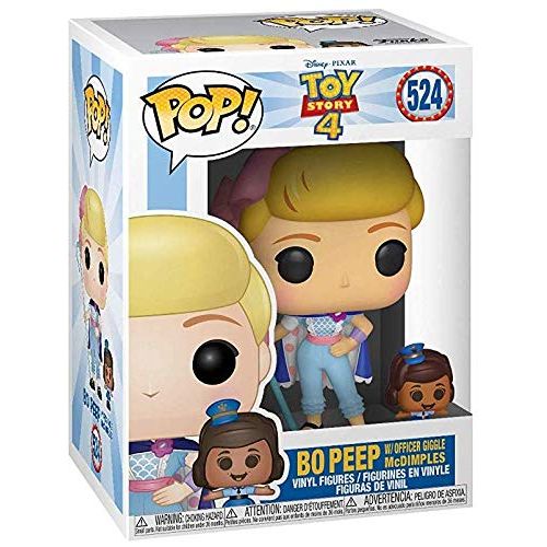 디즈니 Disney Pixar: Toy Story 4 - Bo Peep with Officer Mcdimples Funko Pop! Vinyl Figure (Includes Compatible Pop Box Protector Case)