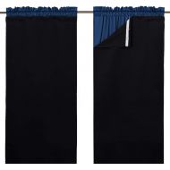 NICETOWN Blackout Curtain Liners for 95 Curtains - Black Out Curtain Liners for Drapes, Blackout Fabric Liners for Bedroom (Hooks Included) 2 Panels, 45W by 88L Per Panel Inches, G
