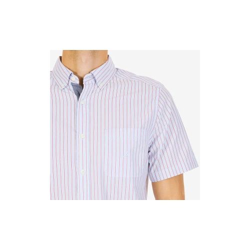  Nautica Short Sleeve Striped Button Down Shirt