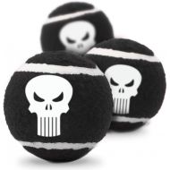 Buckle-Down Dog Toy Tennis Balls Punisher Logo4 Black