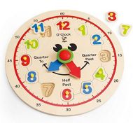 Award Winning Hape Happy Hour Clock Kids Wooden Time Learning Puzzle
