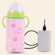 QHLJX Flaschenwaermer Heizung, tragbare USB-Waermflasche Wasserflasche Heizung Baby Milch Wasser Reise Heizung, sichere konstante Temperatur