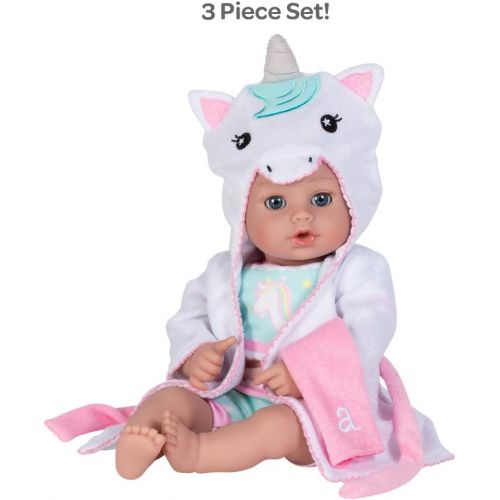 아도라 베이비 Adora Bathtime Baby Unicorn, 13 inch Baby Born Swimming Doll Toy for Bathtub/Shower/Swimming Pool Time Play, Multicolor (21950)
