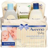 [아마존베스트]Aveeno Baby Essential Daily Care Baby & Mommy Gift Set featuring a Variety of Skin Care and Bath Products to Nourish Baby and Pamper Mom, Baby Gift for New and Expecting Moms, 6 it
