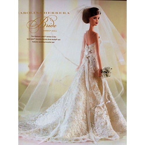 바비 Carolina Herrera - Barbie Collector - Designer Brunette Bride - Platinum Label