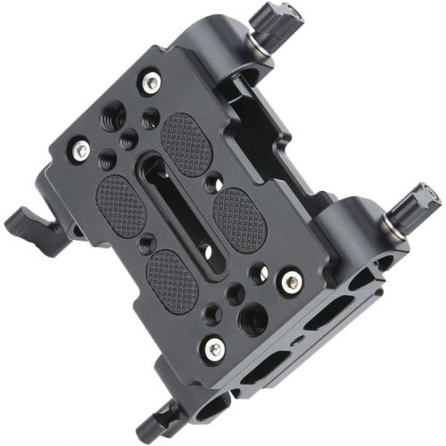  NICEYRIG Shoulder Support Camera Baseplate with 15mm Rod Clamp Railblock for Rod Support/DSLR Rig Cage