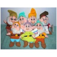 Disney Store Snow Whites Seven Dwarfs 8 Plush Bean Bags