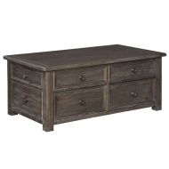 Signature Design by Ashley Tyler Creek Lift Top Cocktail Table Grayish Brown/Black