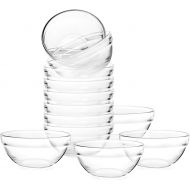 [아마존 핫딜]  [아마존핫딜]Mini 3.5 Inch Glass Bowls for Kitchen Prep, Dessert, Dips, and Candy Dishes or Nut Bowls, Set of 12