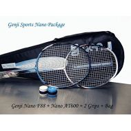 Genji Sports Nnao Pro Badminton Package, BlueWhite, SL2