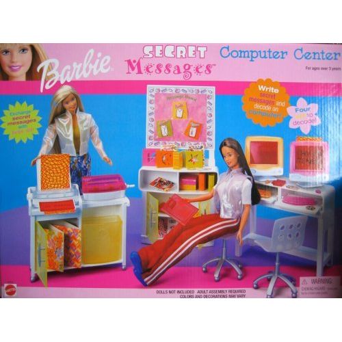 바비 Barbie Secret Messages Computer Center Playset (2000)
