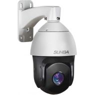 Sunba SUNBA 601-D20X IP PoE+ High Speed PTZ Outdoor Security Camera, 20x Optical Zoom HD 1080P ONVIF with Audio and Night Vision up to 800ft