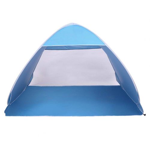  Takeashi Automatic Beach Tent Sun Shelter Pop Up with Mosquito Net,2-3 Person Portable Sun Unbrella Fishing Anti UV Sun Shelter Tent Instant with Carry Bag Lightweight