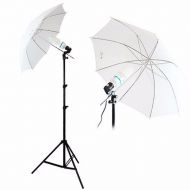 Unknown Photo Studio Continuous Lighting One Umbrella Light Lamp Photography Stand Kit
