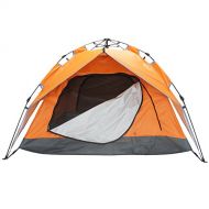 XHEYMX-tent Zelt, 3-4 Personen Campingzelt, Rucksackzelt, orange Kinderzelt