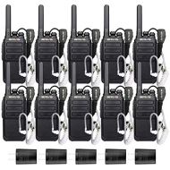 Retevis RT28 Two Way radios License-Free walkie Talkies with Covert Air Acoustic Earpiece (10 Pack)