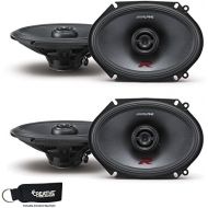 Alpine R-S68 Bundle - Two pairs of R-S68 6x85x7 Inch Coaxial 2-Way Speakers
