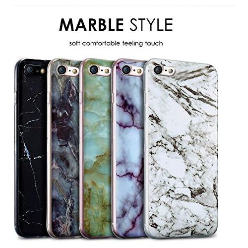  Iessvi iPhone 7 4.7Inch Case, Stylish Color Marble Printing TPU Silicone Case Shell for iPhone7 (2)