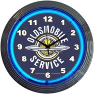 Neonetics Cars and Motorcycles Oldsmobile Service Neon Wall Clock, 15-Inch