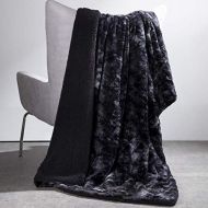 [아마존 핫딜] Bedsure Super Soft Fuzzy Faux Fur Reversible Tie-dye Sherpa Twin Size Throw Blanket for Sofa, Couch and Bed - Plush Fluffy Fleece Blanket as Gifts (60x80 inches, Black)