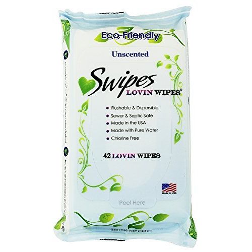  Multiple Swipes lovin wipes - unscented 42 pack (Package Of 6) by Swipes Inc.