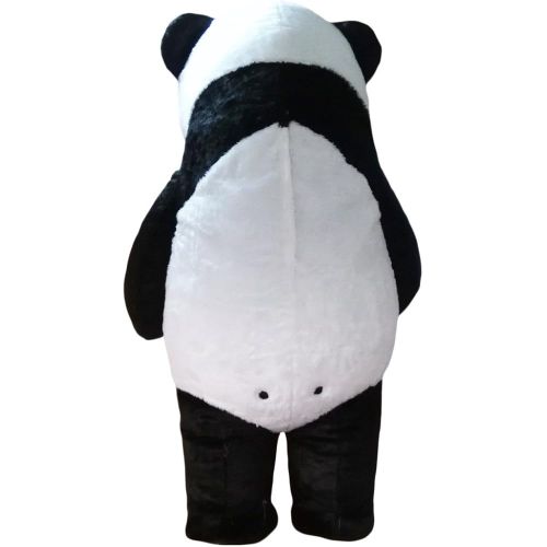  CostumeShine Inflatable Panda Bear Mascot Costume Soft Plush Costume for Adult Men & Women