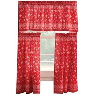 The Pioneer Woman Pioneer Woman 3 Piece 30X36 Country Charm Garden Kitchen Window Curtain Valance - Bandana Red