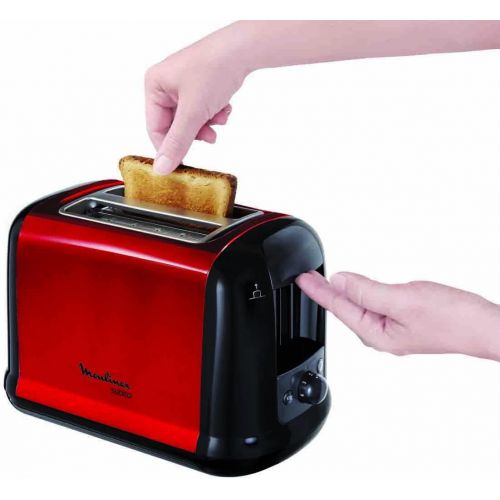  Moulinex LT261D Toaster Subito, rot metallic,Rot, Schwarz