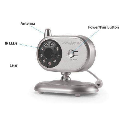  Primo Passi Two Way, Portable, Wireless Digital Video Baby Monitor with High Range