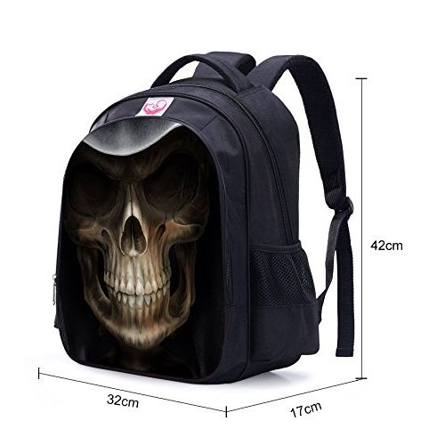 MATMO Halloween Bag Skull Backpack Kids Backpack Bookbag for Boys and Girls