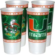 Westrick Miami Hurricanes 24 oz Souvenir Cups - 4/pkg.