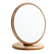 George Jimmy Bamboo Folding Mirror Makeup Cosmetic Bathroom Mirror Desktop Mirror-A1