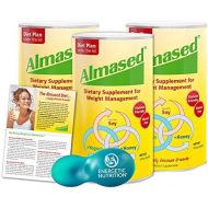 Almased Diet Kit  3 cans Almased Multi-Protein Powder (17.6 oz ea) bundled with 1 Energetic Multi-measure Scoop (4 items)