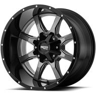 Moto Metal MO970 Gloss Grey Center with Gloss Black Lip Wheel with Painted Finish (20.00x9.00/0x0mm)