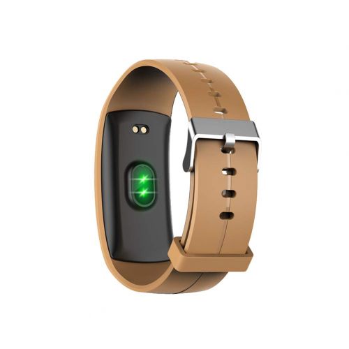  FSGD Fitness Tracker, Activity Tracker Watch with Heart Rate Monitor Waterproof Smart Bracelet with Step Counter Calorie Counter Pedometer Watch for Kids Women and Men,Brown