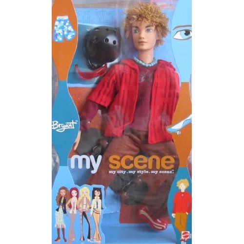 바비 My Scene Barbie Barbie My Scene BRYANT Doll w SKATEBOARD & Helmet (2003)