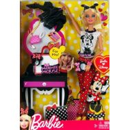 Mattel Barbie Doll and Minnie Mouse Love For you. Barbie Loves Disney