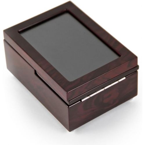  MusicBoxAttic Ultra-Modern Music Box with Fold-Up Photo Frame - Solid Wood Jewelry Box with Compartment  Musical Jewelry Box with Picture Frame (6 X 4) - Choose Custom Song for Music Box from 4