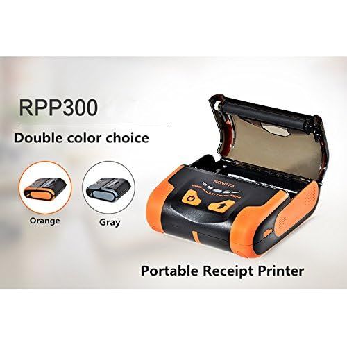  RONGTA Rongta RPP300 Portable Mini 80mm Pocket Mobile POS Thermal Receipt Printer with Bluetooth+USB interfaces,Orange Color