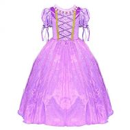 LOEL Deluxe Costume Dress Girls Princess Birthday Party Cosplay Outfit
