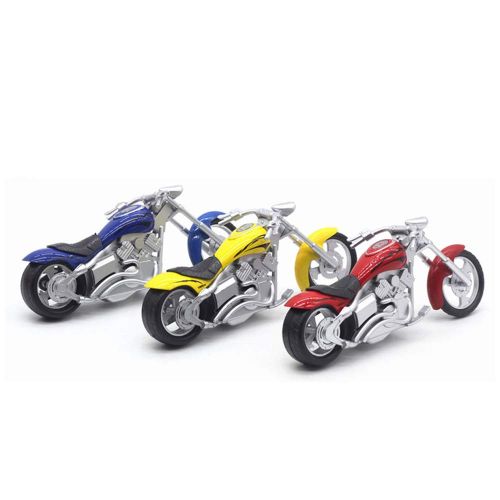  HanYoer Motorcycles Model 1:32 Scale Diecast Car Model Collection Motorcycle Lovers (Blue)